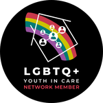 _LGBTQ+ youth in care network logo